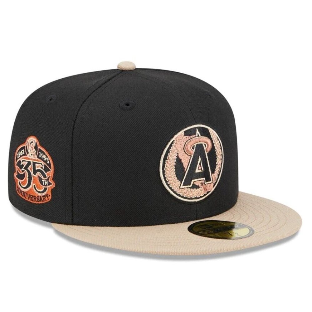 New Era Anaheim Angels Rust Belt 2.0 59FIFTY Fitted Hat 35 Year Patch